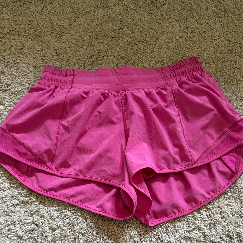 Women's Pink Lululemon Hotty Hot Shorts
